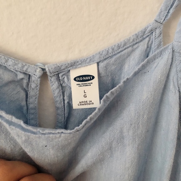 Denim Ruffle Tank Top Old Navy - Picture 2 of 2